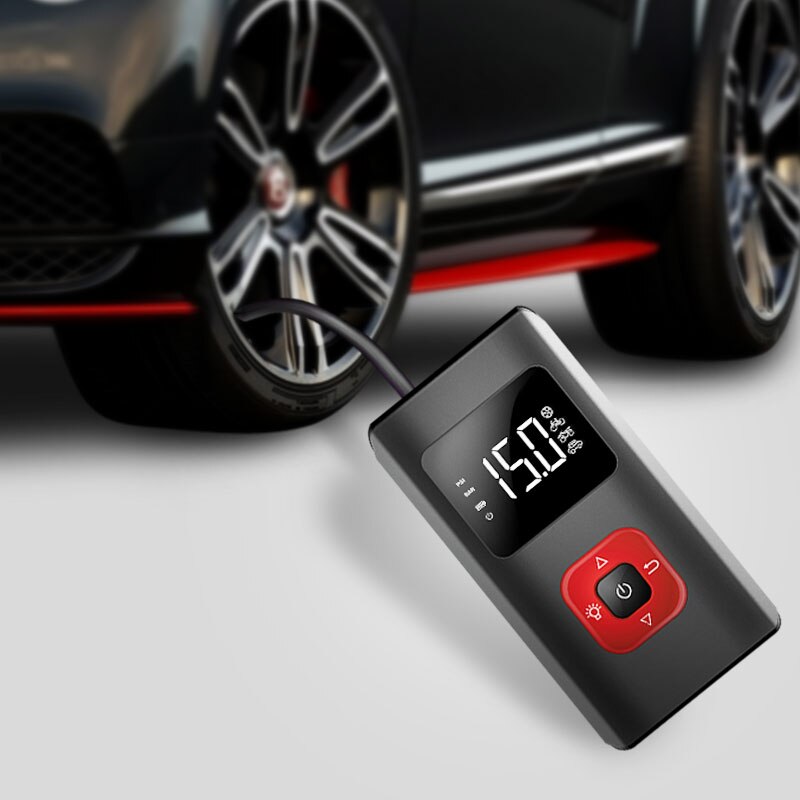 Draagbare Luchtcompressor Elektrische Pomp 150 Psi Mini Bandenpomp Met Licht Voor Auto Motor Fiets Zwemmen Ring Ballen