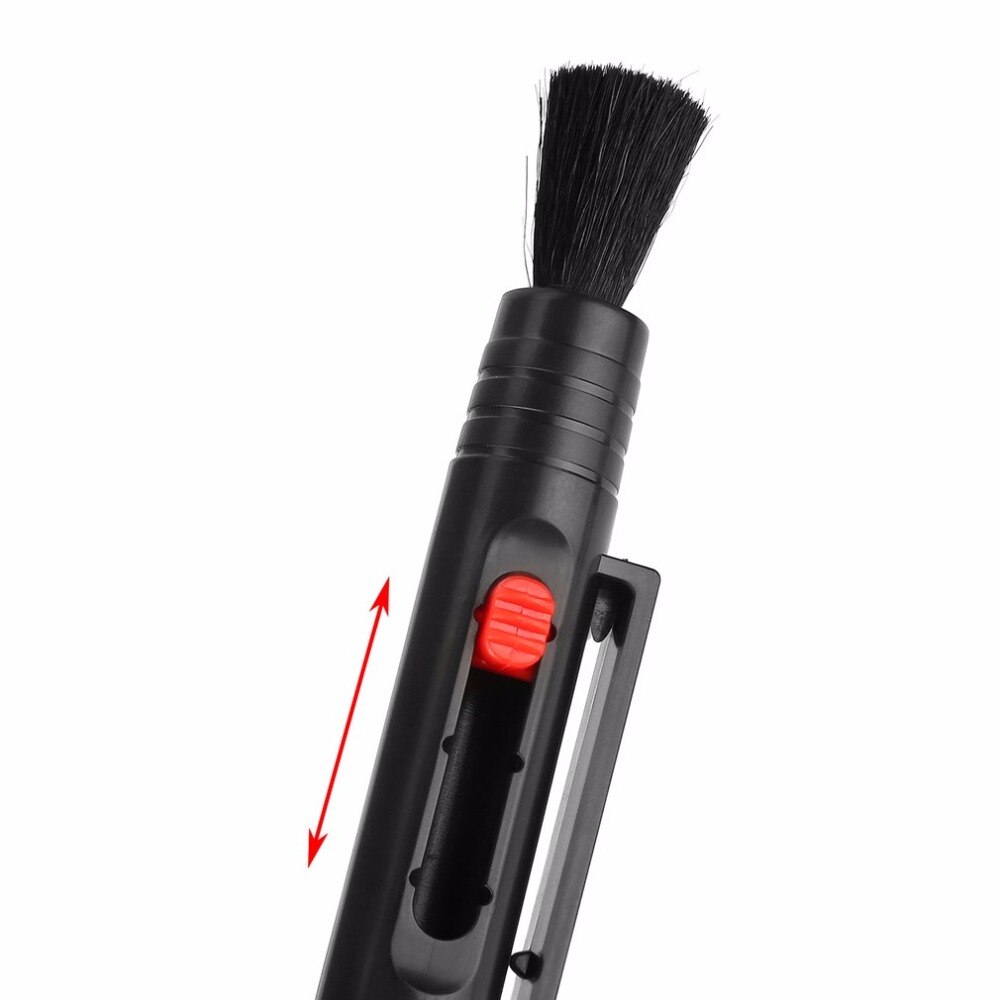2Pcs Camera Lens Cleaning Pen Portable Dust Cleaner Brush Kit Voor Dslr Camera Lens Intrekbare Borstel