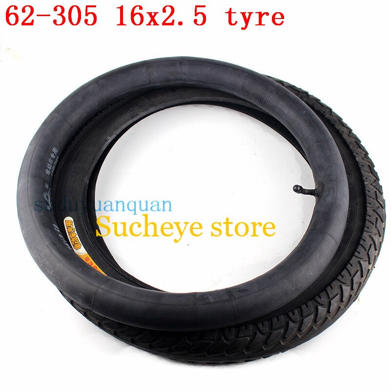 16x2.50 64-305 inner outer tire fits Electric bike Boy's bike SCHWINN Convertible tricycle 16x2.5 16*2.5 Electric Bicycle tyre