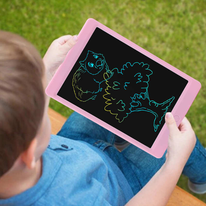 LCD Writing Tablet Color Handwriting Board Electronic Blackboard Children Smart Cartoon Painting Board 10.5inch