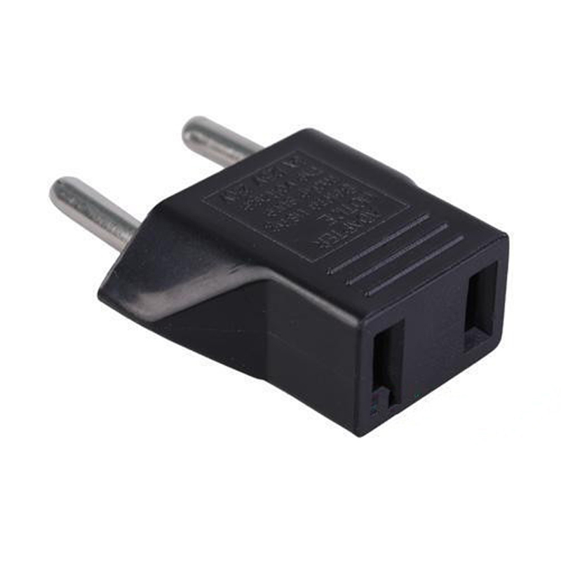 Mini convertisseur de prise électrique, prise, adaptateur secteur, blanc, noir, petit, 2 broches, US vers EU, Euro vers US, Japon, Canada, Mexique