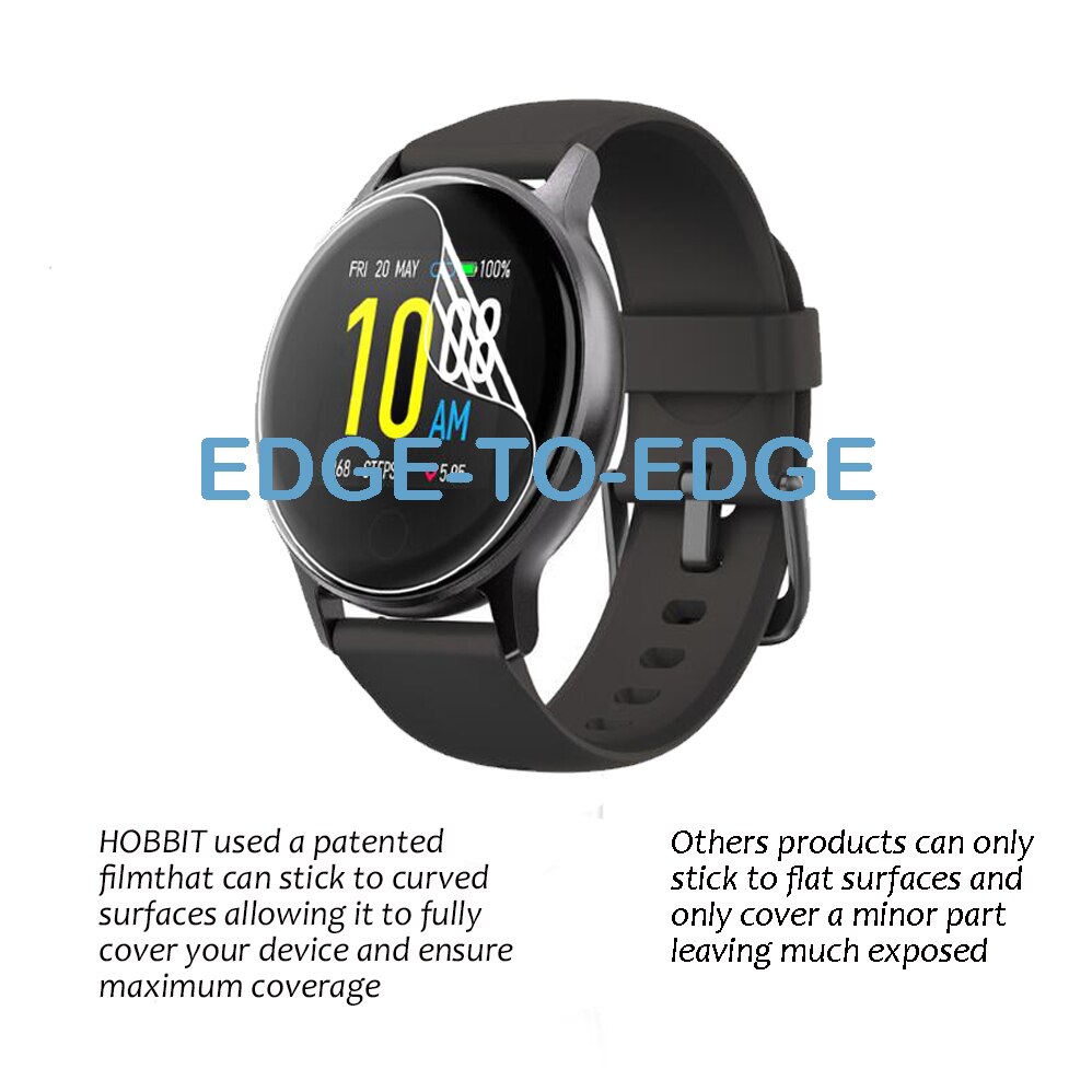 3Pcs 0.15mm Hydrogel Soft Clear TPU Film For UMIDIGI Uwatch 2S 2 S Smart Watch Full Screen Protector Anti-Scratch Film Not Glass