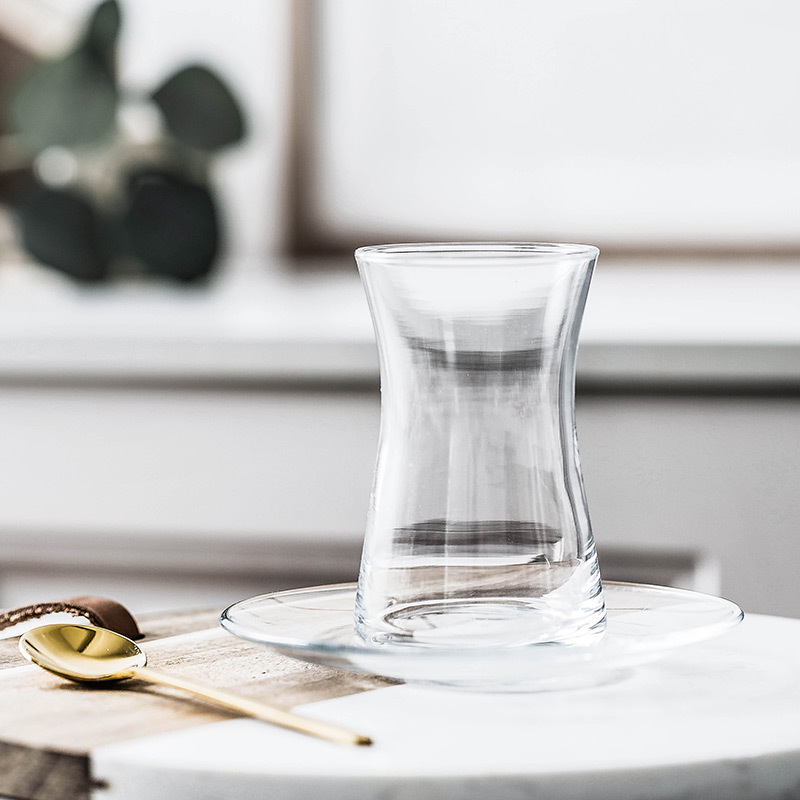 Ins pasabahce merke kalkunduftende svart tekopp matchet tallerkensett kaffehus tekopp krus espresso shotglass