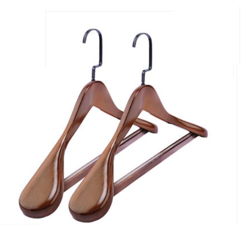 4 teile/los 40/44/45 cm männer und frauen massivholz breite-schulter kleidung Gestell kleidung speicher anzug Gestell ohne Sporn Anti-Schleudern: 40cm   D