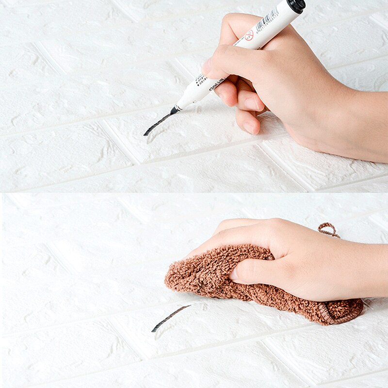 3D Wall Stickers Self Adhesive Foam Brick Room Decor DIY 3D Wallpaper Wall Decor Living Wall Sticker For Kids Room