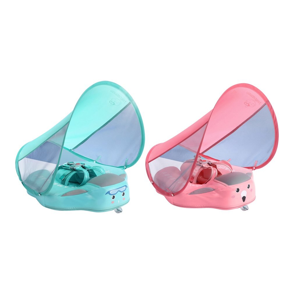 Gratis Opblaasbare Zwemmen Ring Met Zonnescherm Schuur Baby