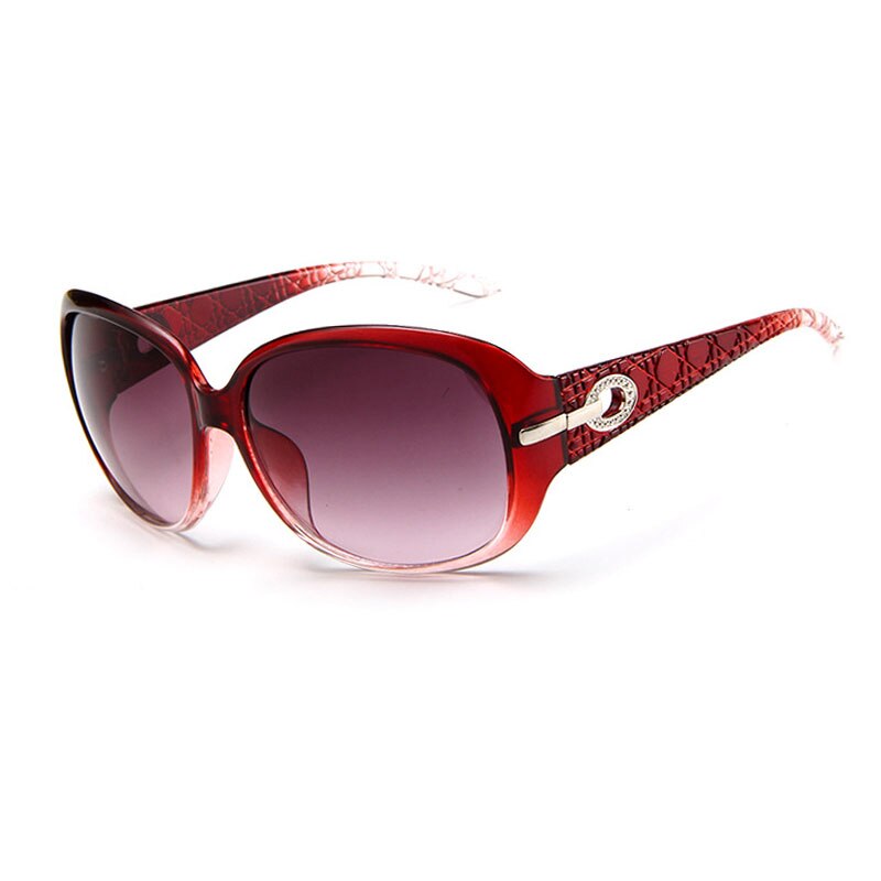 HUHAITANG Oval Sunglasses Women Oversized Outdoor Sunglass Shades For Womens Big PC Sun Glasses: Gradient Red