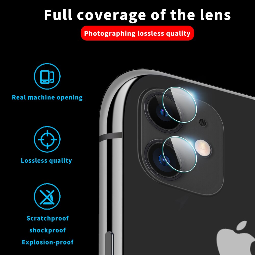 1 Pcs Camera Lens Tempered Glass For iPhone X/XS XR 11 11Pro 12 12MAX 12Pro 12 Pro MAX Glass Protector Film Lens Protector cover