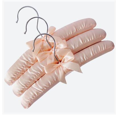 5 stks/partij baby doek hangers kinderen polyester multicolor clohtes rack kids hangers voor kleding 25cm: Oranje