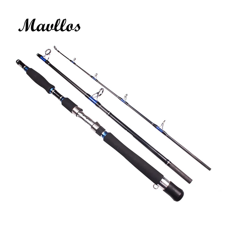 Mavllos Storm Tuna Fishing Jigging Rod MH 3 Section Carbon Tip 1.8M 2.1M Lure 70-250g 20-50LB Saltwater Fishing Spinning Rod