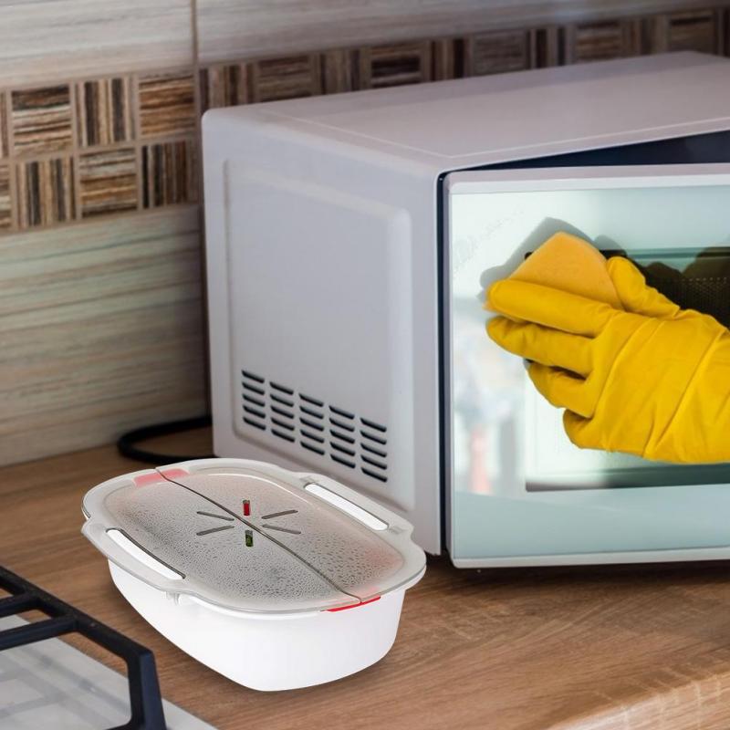 Microwave Steamer Basket Safe Non-toxic Fish Food Microwave Oven Steamer Steaming Dish Kitchen Tool Multifunction Pot Cookware