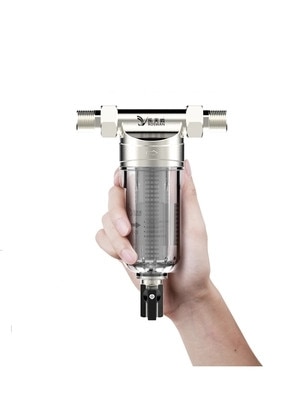 Pre Filter 1/2 Externe Draad Mond Backwash Filter 316 Rvs Filter Cartridge Filter Voor Water Water Aansluitingen