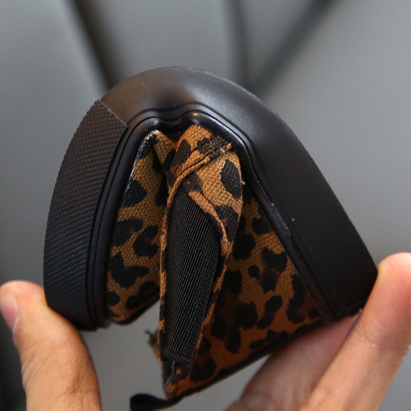 Winter kinderlaarzen jongens enkellaarsjes luipaard canvas leer kinder casual schoenen peuter baby meisjes sneeuwlaarzen pluche