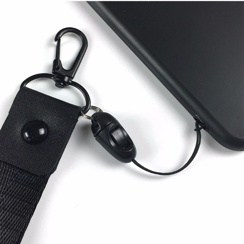 Cordones de cordón para teléfono móvil, correas decorativas de color negro para llavero de muñeca, disco Flash USB, Mp3 y Mp4, 10 unids/lote