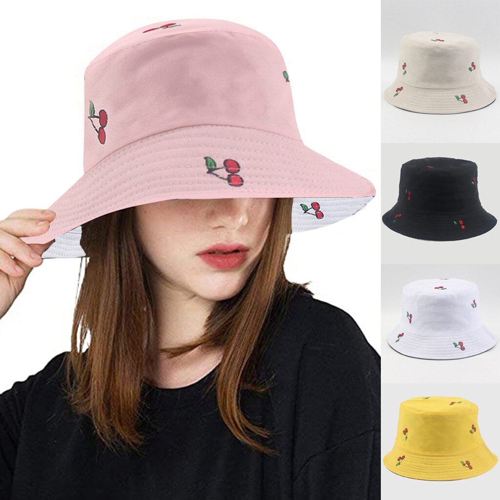 Zwart & Wit Streep Emmer Hoed Opvouwbare Lichtgewicht Packable Outdoor Zomer Strand Vissen Zonnehoed voor Mannen en Vrouwen, Zwart, one size