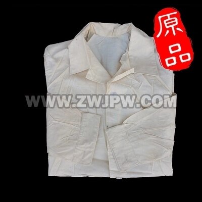 Originele Chinese Leger Type 65 Womens Wit Shirt Lange Mouw Tops Katoen