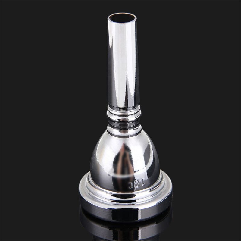 1 pièce 12C Alto Trombone embouchure en alliage de cuivre plaqué or/argent et résistant