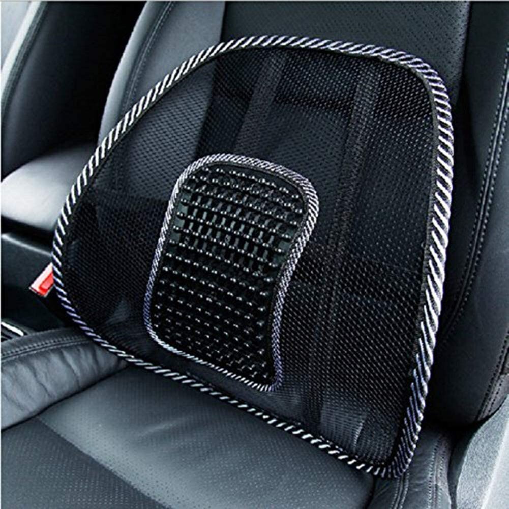 Auto Taille Kussen Zomer Ijs Zijde Taille Kussen Gat Mesh Lumbale Kussens Massage Seat Cover Pad Voor Autostoelen En kantoor Stoelen