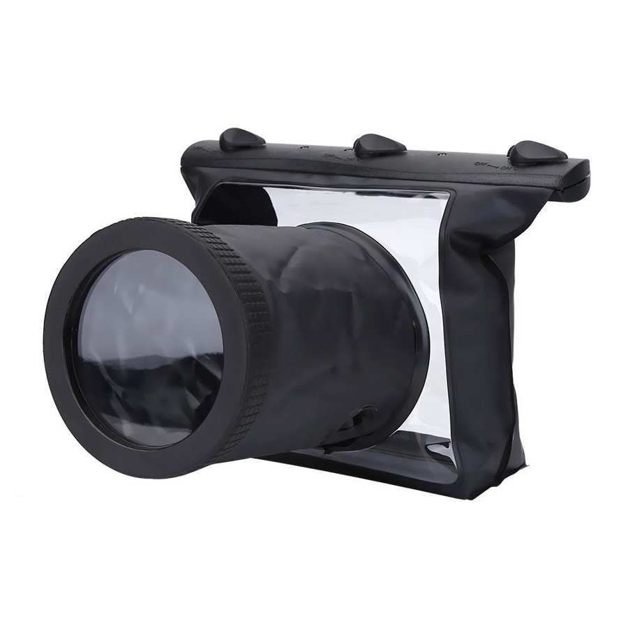 20m 65ft custodia subacquea impermeabile custodia asciutta per Canon 550D 18-55 / 550D 18-200 / 50D 18-135 per Nikon D90 18-105