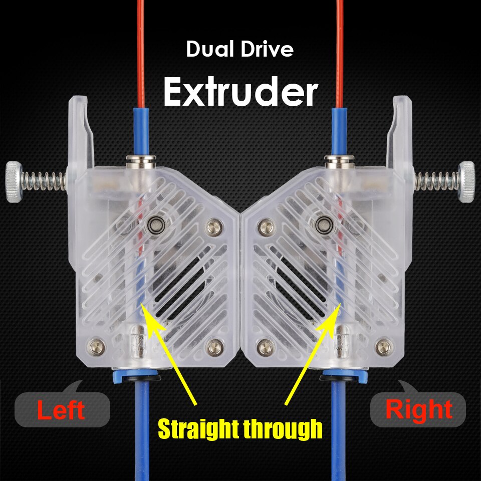 Extrusora DDE de doble accionamiento, extrusora Bowd DDG clonada Btech para impresora 3D Mk8 Anet A8 Cr-10 Prusa I3 Mk3 Ender 3
