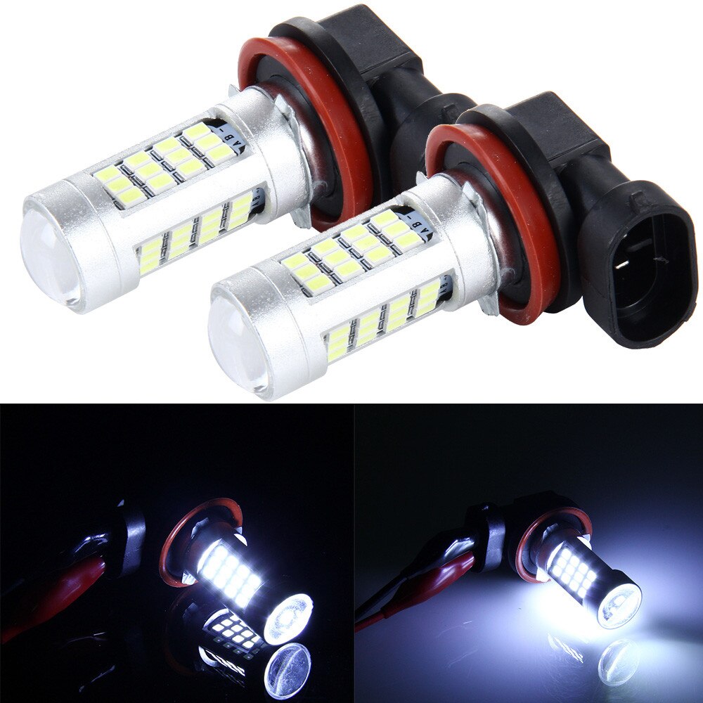 12 Tot 24V 10W 2Pc H8 H11 42SMD 2835 Lamp High Power Auto Led Mistlichten Wit licht Aluminium Auto Lampen Противотуманные