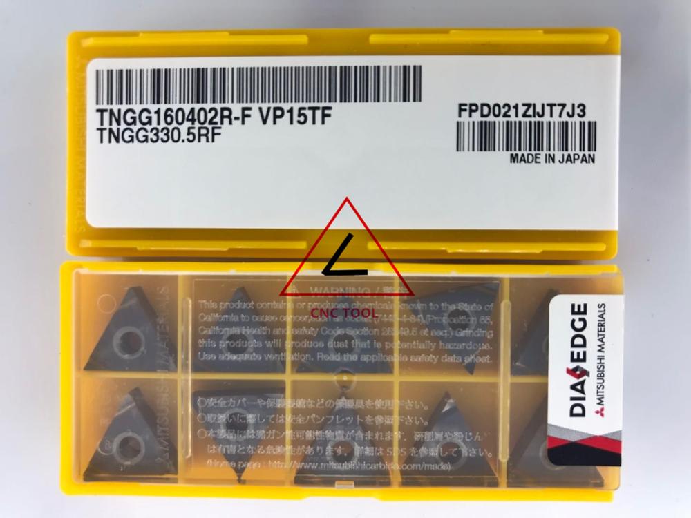 TNGG160402R-F VP15TF 10pcs original Mitsubishi turning insert DIAEDGE