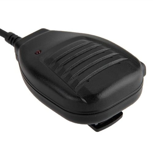 Mikrofon 2 pin højttalere til radio walkie talkie sort