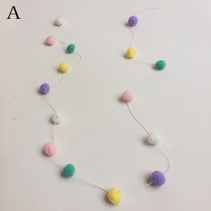 Boules de laine en feutre faites à la main de Style nordique INS pour décoration de chambre d'enfants, décoration murale suspendue à la maison, guirlande Pom Pom de pépinière, accessoires de fête