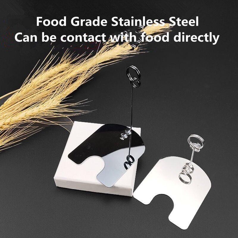 Metal POP Clip Sign Stand Holder, Bread Store Price Tag Card Holder...