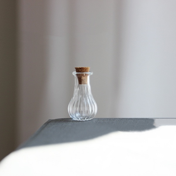 1/2/3 butelki szklane o różnych kształtach, małe butelki z korkami, z życzeniami uzdrawiania, szczęśliwego dryfowania, puste, małe słoiczki, dekoracja: M / Ciemny khaki