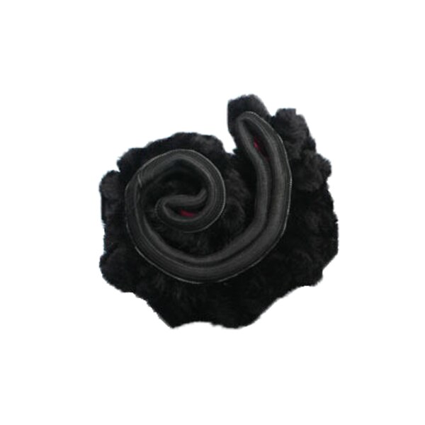 Universele zachte pluche auto stuurhoes interieur accessoires stuurhoes autostyling 37-38cm diameters: Zwart