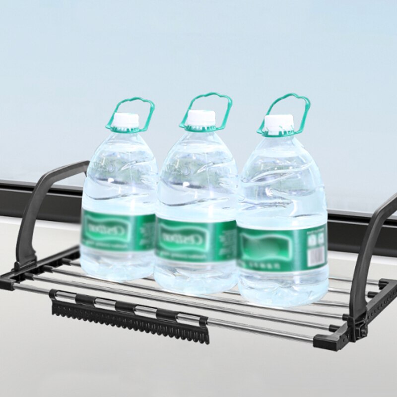 1pc Multifunction Stainless Steel Drying Shoe Rack Portable Window Laundry Balcony Towel Clothes Diaper Dryer Storage Rack