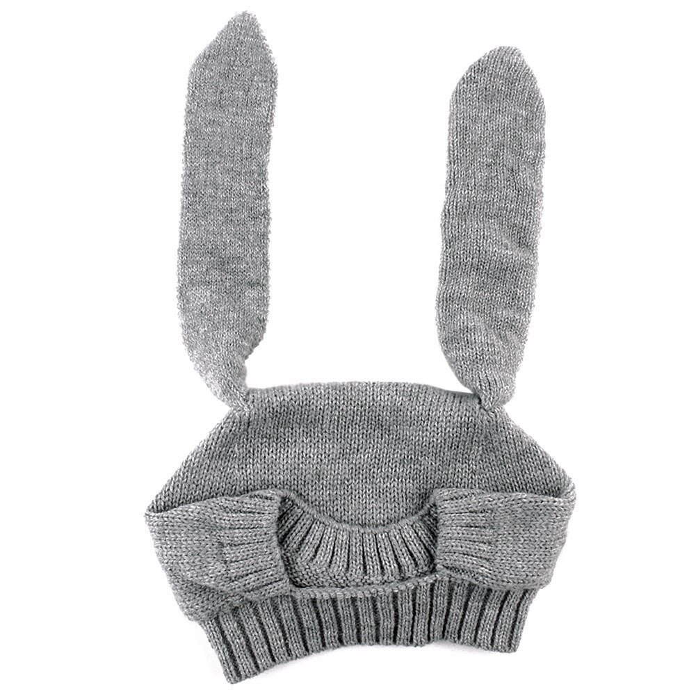1Pc Mode Baby Konijn Oren Gebreide Muts Baby Peuter Winter Cap 1-3 Jaar Meisje Jongen Accessoires Fotografie props Voor Kinderen: Default Title