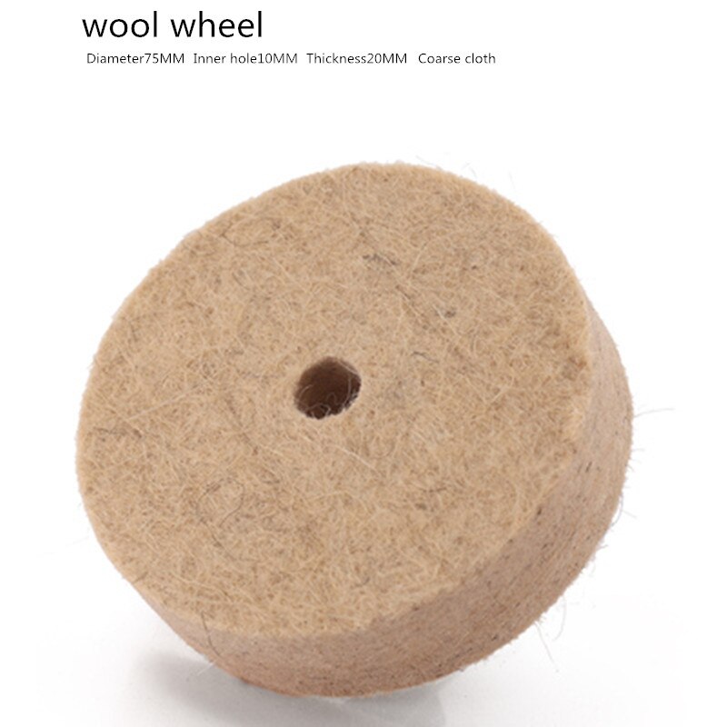 3 inch fiber wheel nylon polishing wheel table grinder small grinding wire wheel wool mirror polishing piece.: 60# / 10PCS