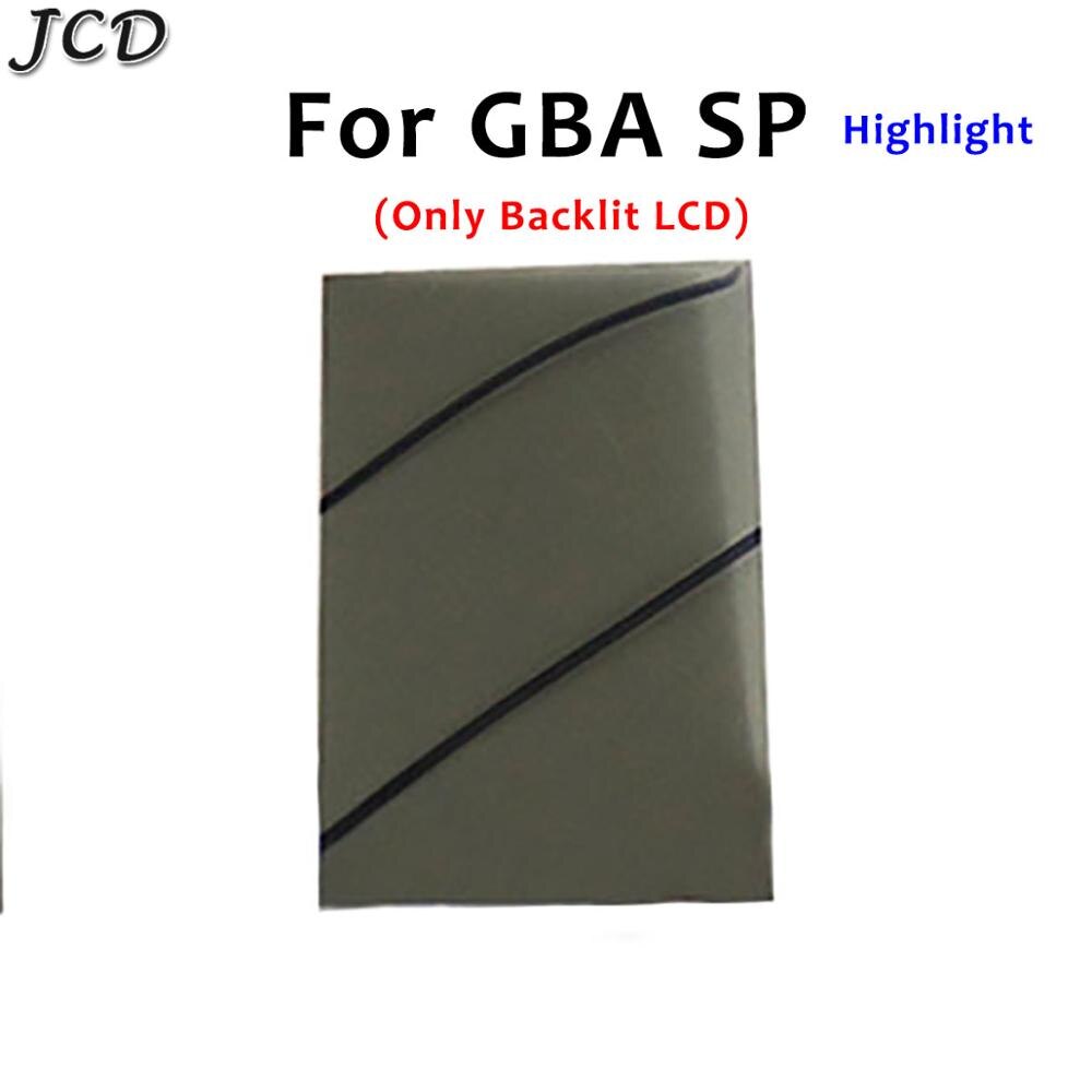 JCD para Gamboy GB GBP pantalla retroiluminada modificar parte polarizado polarizador filtro película hoja para GBA GBC GBASP NGP WSC película polarizadora: For SP Backlit Only