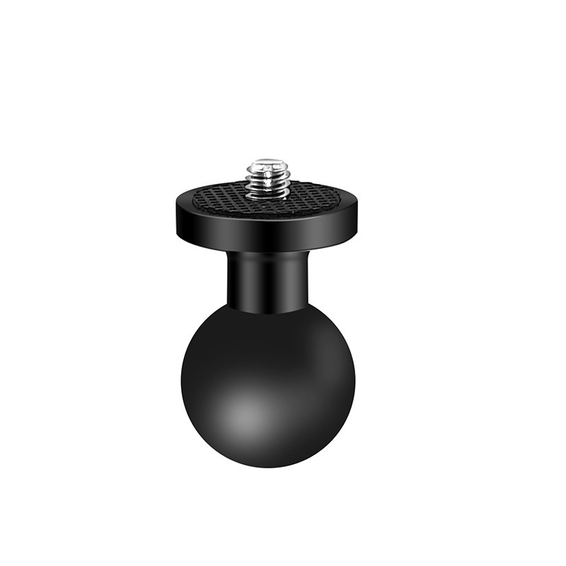 Bola de 1 pulgadas para reposacabezas de coche, soporte para GPS con cabeza de bola, Base de 10mm para motocicleta GoPro Yi Insta360, accesorios para teléfono con cámara: Color rojo