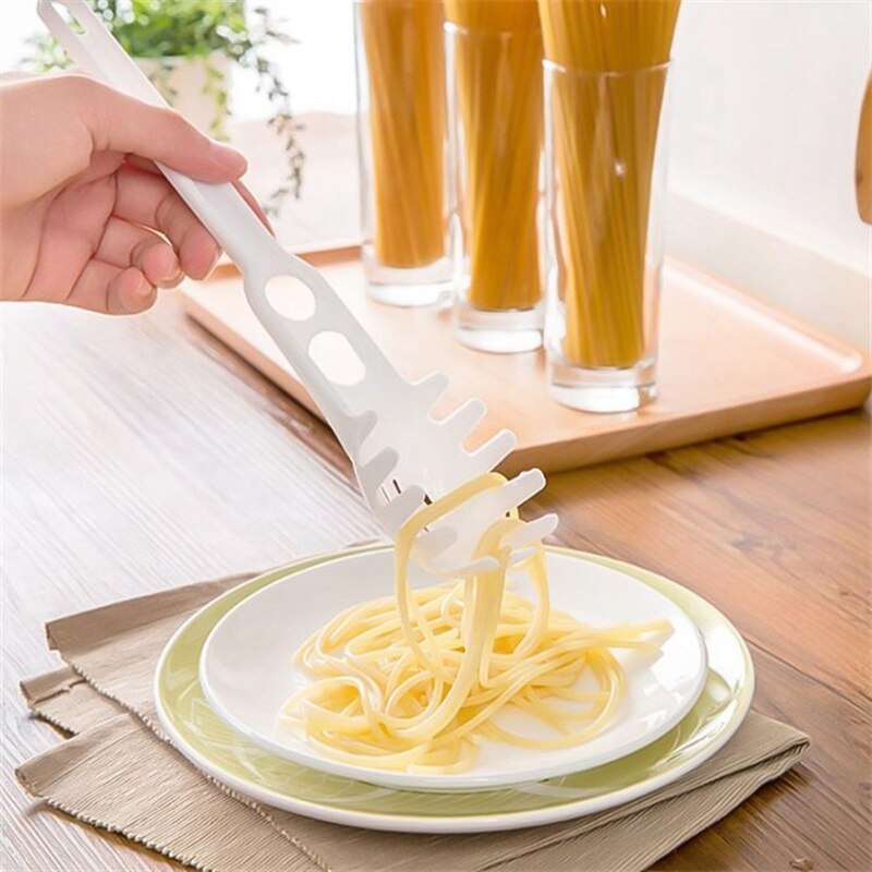 Praktisk pasta noodle ske pasta scoop dørslag noodle spaghetti slev slot ske nylon dørslag køkken gadget