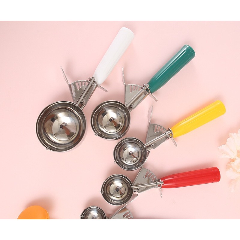 Stainless steel durable ice cream scoop, convenient tool for digging balls, ice cream scoop