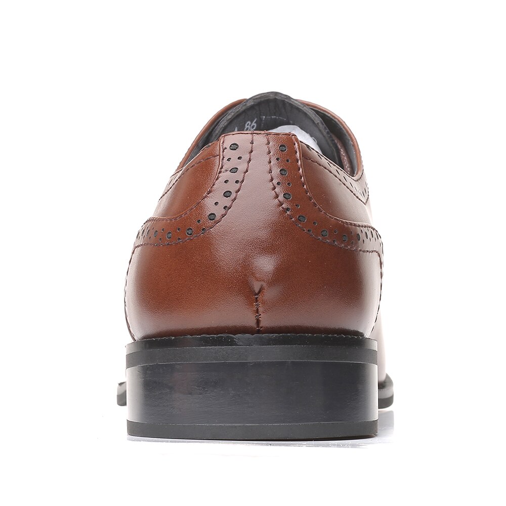 Oxford da uomo in pelle piatta da uomo, scarpe formali da uomo con lacci, scarpe eleganti da uomo
