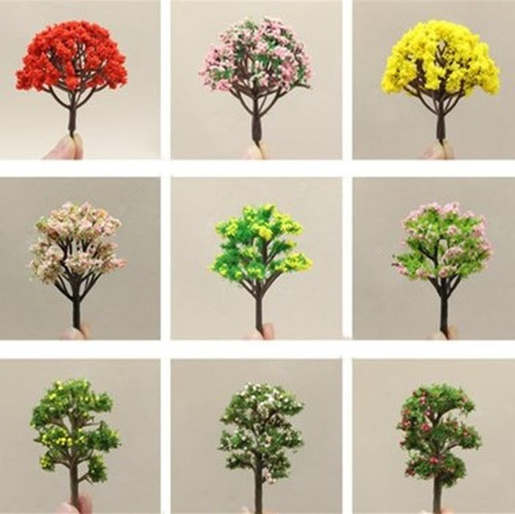 1PC Mini Tree Fairy Tuin Decoraties Miniaturen Micro Landschap Hars Ambachten Bonsai Beeldje Tuin Terrarium