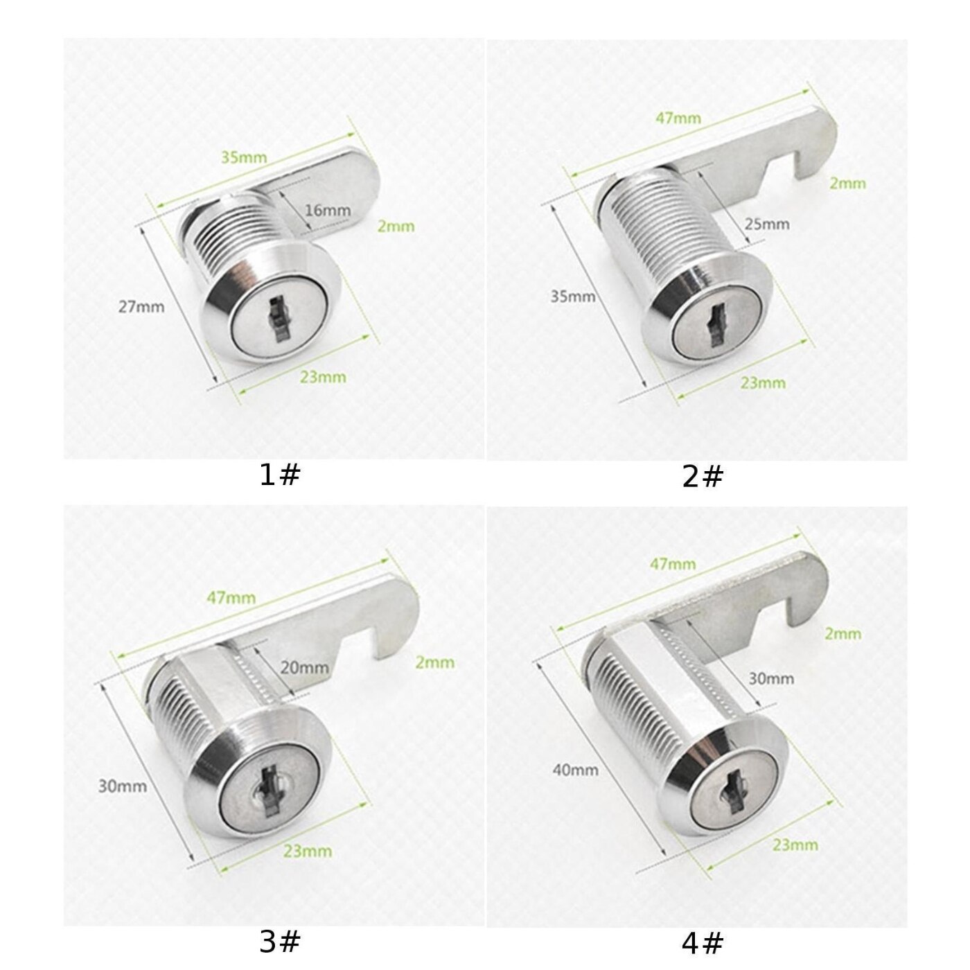 Cabinet Drawer Cylinder Lock Keys Safety Security Mailbox Wardrobe Locker Tools