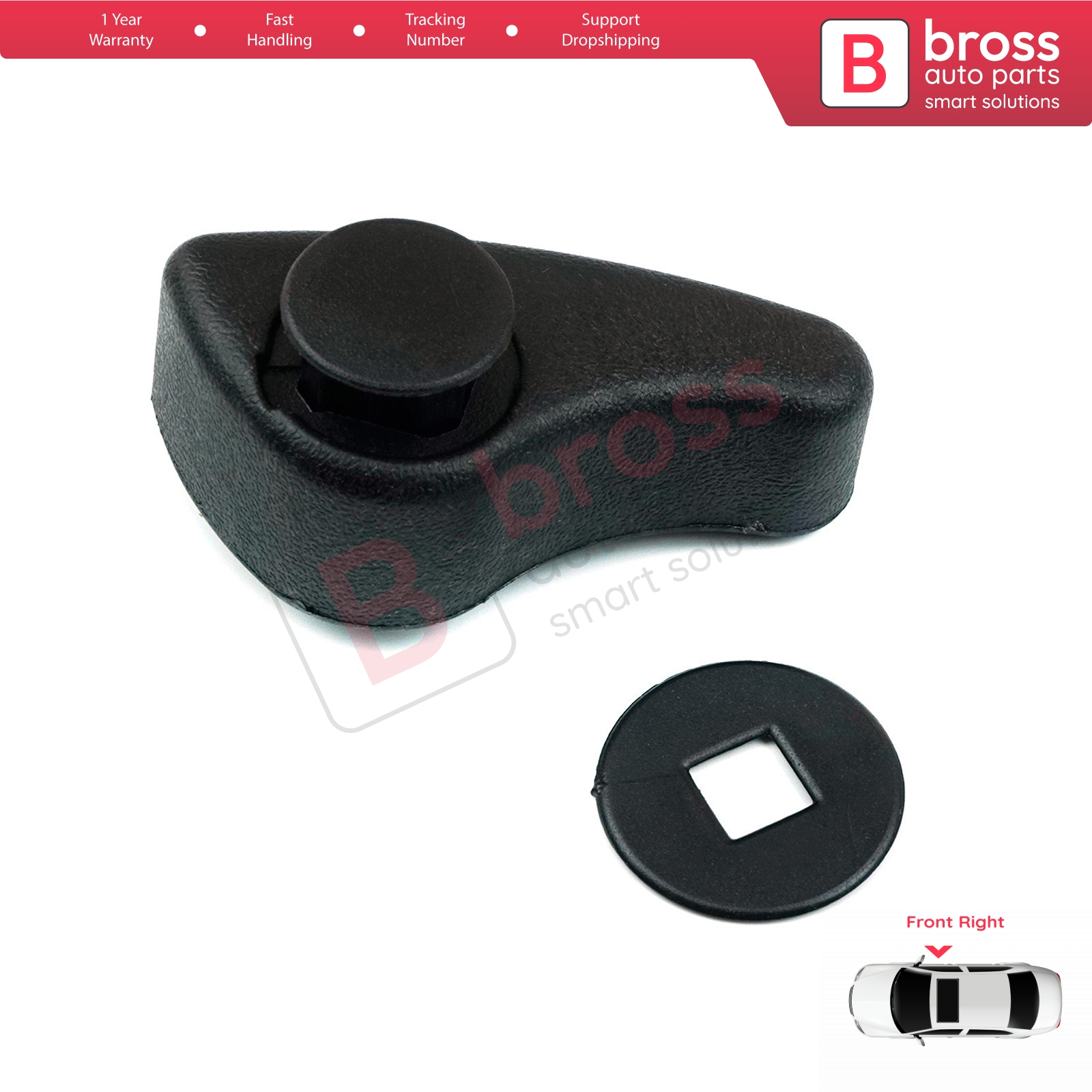 BDP621-2 Zetel Handvat Aanpassing Grip Hendel 7701205079 Rechtsvoor Voor Megane 1 1995-2002; Kangoo 1 ; trafic MK2 2001