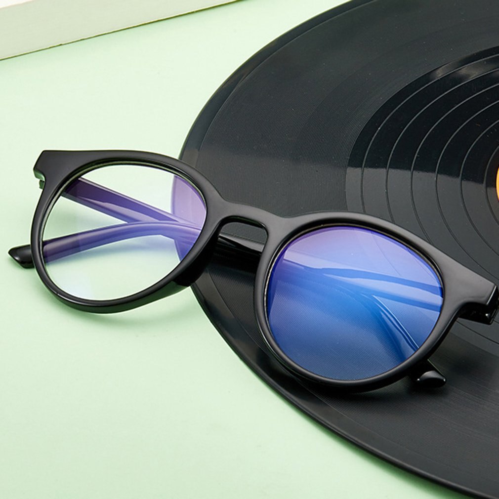 De de gafas de Marco No grado gafas de marco redondo gafas marco óptico portátil práctico gafas