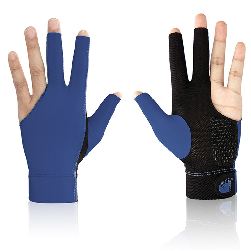 Guante de LICRA elástica Unisex, accesorio deportivo con 3 dedos, ideal para los tiradores de billar, Carom, Pool, Snooker, taco, para mano derecha o izquierda, 1 unidad