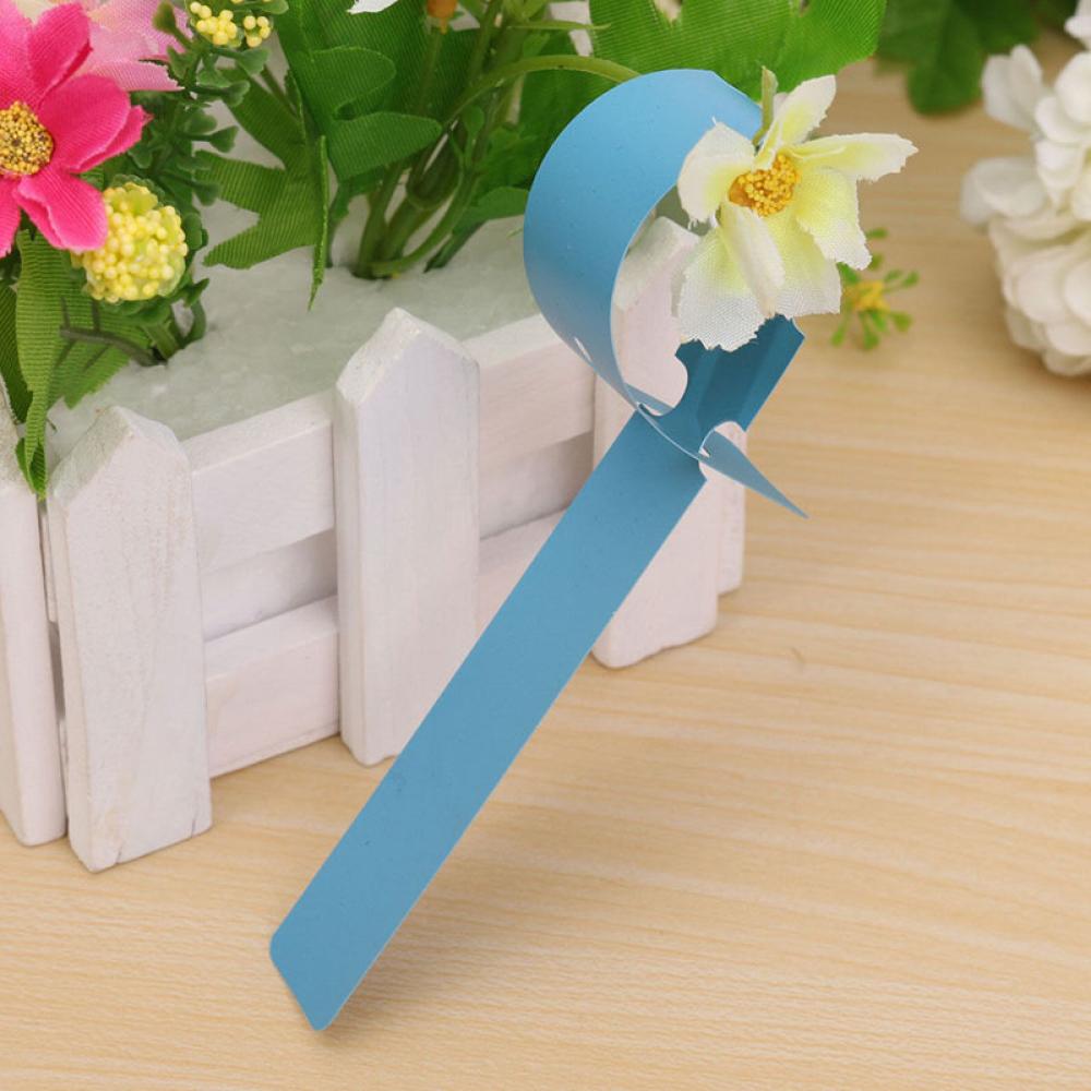 50PCS gardening garden hang tag label hanging tree seedling plant fruit trees signs prompt card classification tool: Blue