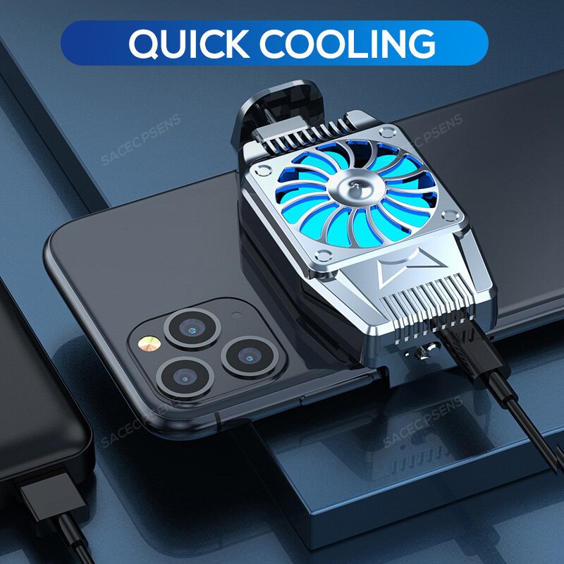 Mobile Phone Radiator Universal Game Cooler Fan Gamepad Holder Cooling Radiator For IPhone Samsung Xiaomi Huawei Phone