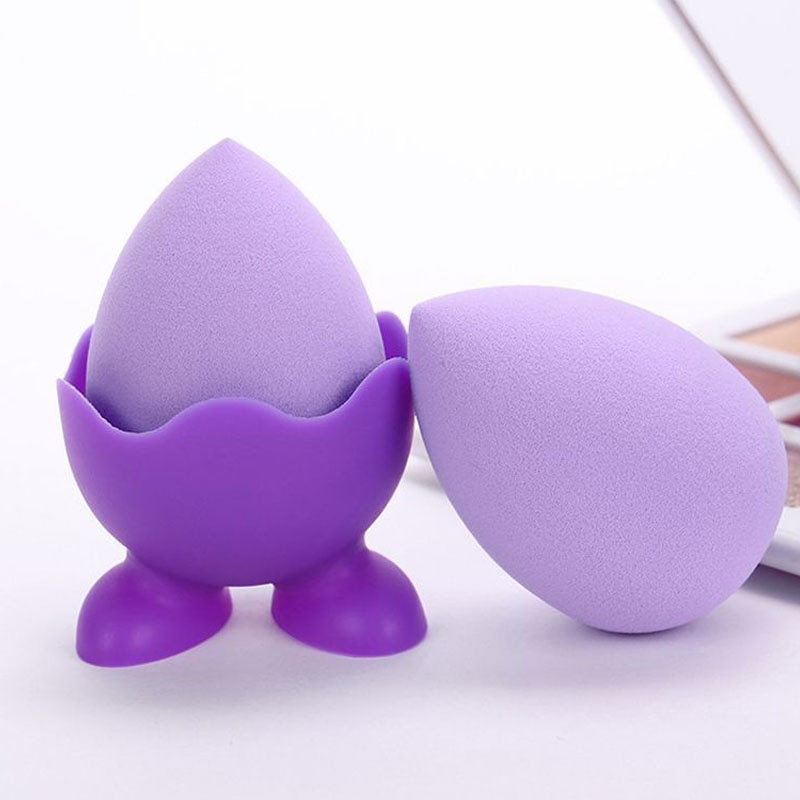 1Pcs Reine Farbe Anti-mould Make-Up Liefert Silikon Schwamm Lagerung Halterung Schönheit Eier Puff Regal Kosmetik Halter