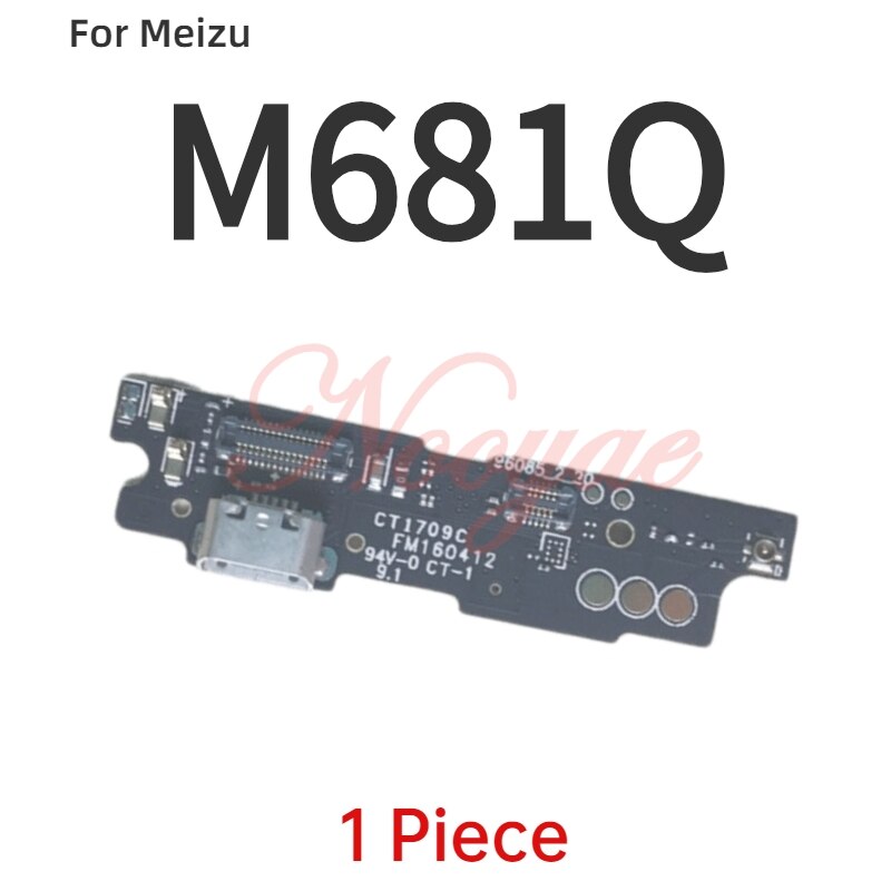 Para Meizu M5C M710H M5s M5 mini M6s M6 M8 M2 M3 note M3s U10 U20 M6t puerto de carga USB, puerto de carga, Cable de micrófono flexible: For M3 note M681Q