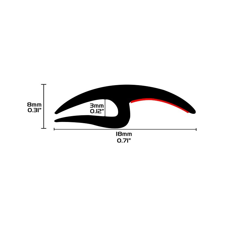 Stijl Rubber Auto Afdichting Strip Rand Verdedigen Voorruit 12fts Voorruit Afdichtstrip Universele Auto Seal Guard Auto Accessoires