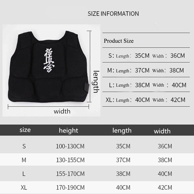 Kyokushi Karate Chest Guard Kiokushinkai Body Shield For Karate beginner Training Competition Sparring Protective Equipment